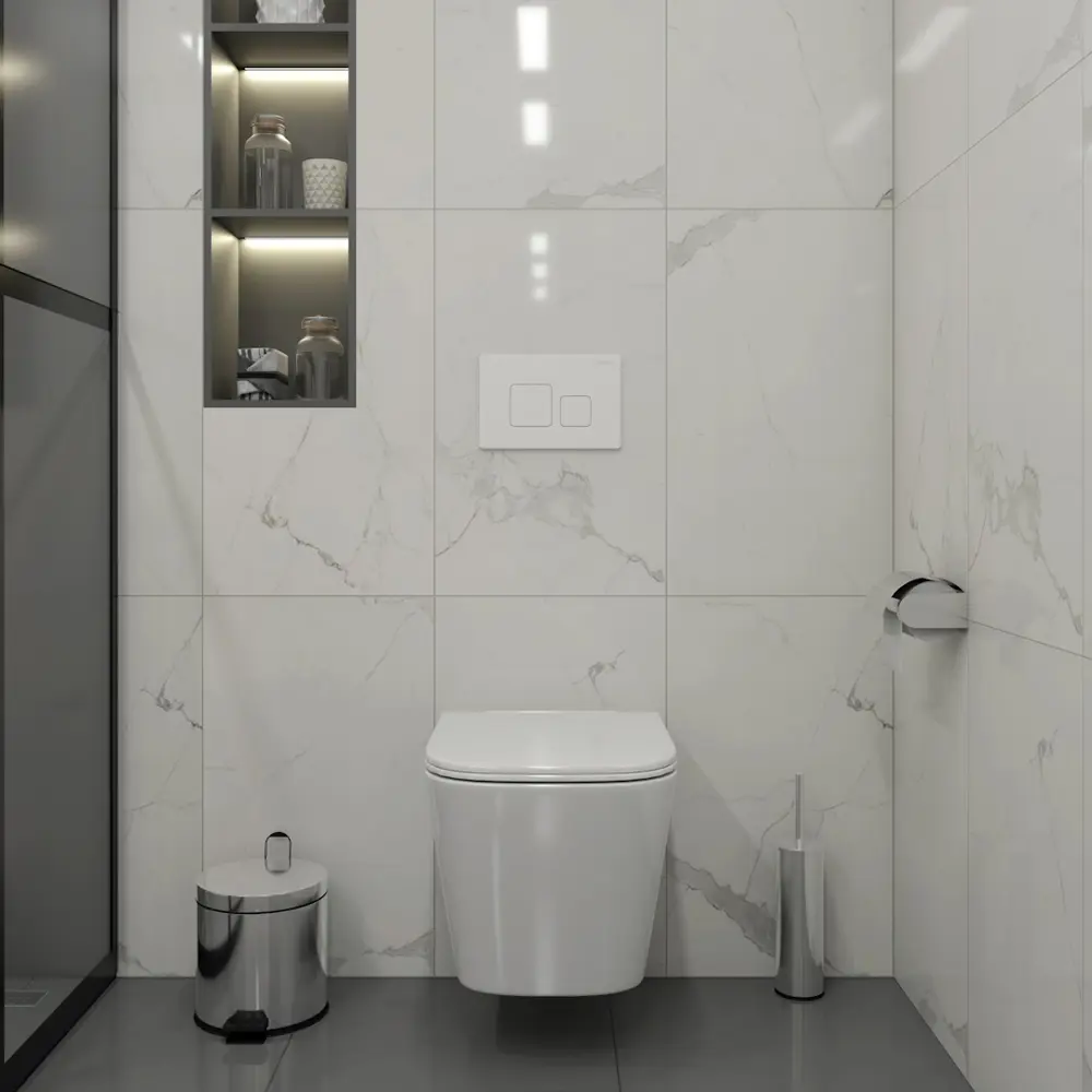 Фото 3 Инсталляция с унитазом комплект 5 в 1 Teymi F16178 унитаз подвесной безободковый Helmi Pro Vortex кнопка белая Фото 3 Инсталляция с унитазом комплект 5 в 1 Teymi F16178 унитаз подвесной безободковый Helmi Pro Vortex кнопка белая