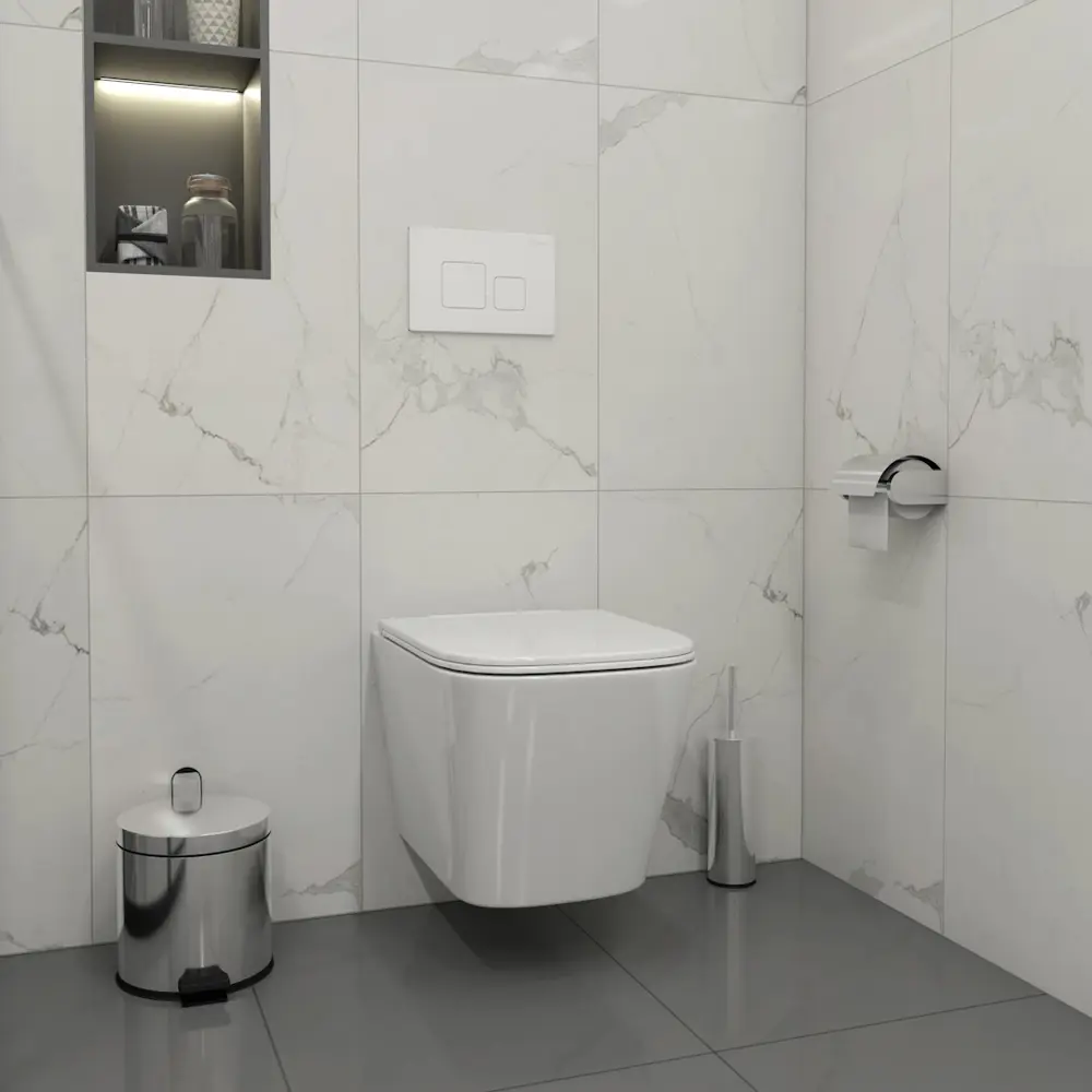 Фото 4 Инсталляция с унитазом комплект 5 в 1 Teymi F16178 унитаз подвесной безободковый Helmi Pro Vortex кнопка белая Фото 4 Инсталляция с унитазом комплект 5 в 1 Teymi F16178 унитаз подвесной безободковый Helmi Pro Vortex кнопка белая