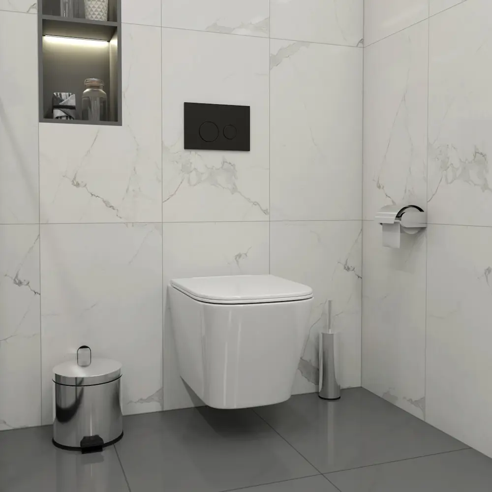 Фото 4 Инсталляция с унитазом комплект 5 в 1 Teymi F16189 унитаз подвесной безободковый Helmi Pro Vortex кнопка черная Фото 4 Инсталляция с унитазом комплект 5 в 1 Teymi F16189 унитаз подвесной безободковый Helmi Pro Vortex кнопка черная