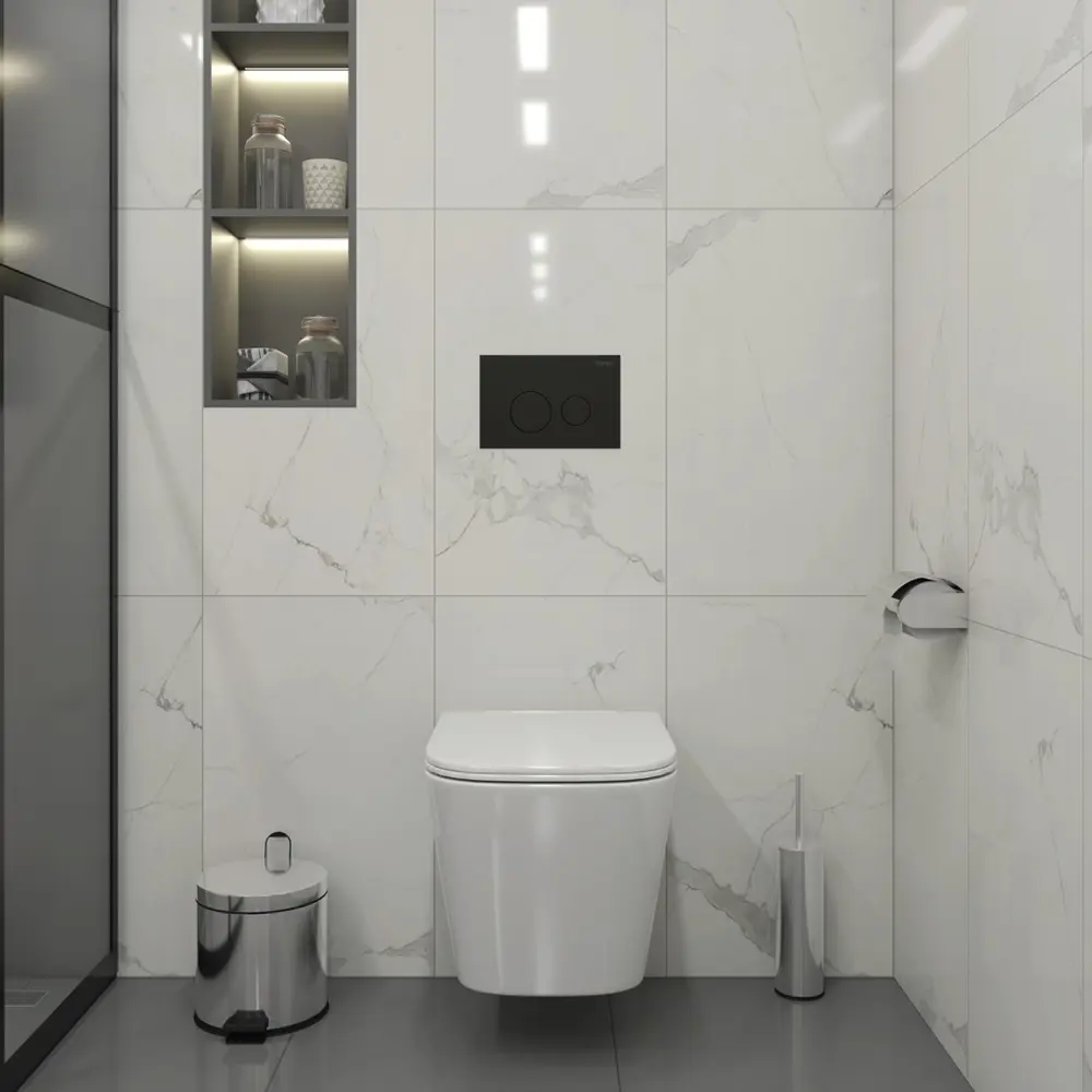 Фото 3 Инсталляция с унитазом комплект 5 в 1 Teymi F16189 унитаз подвесной безободковый Helmi Pro Vortex кнопка черная Фото 3 Инсталляция с унитазом комплект 5 в 1 Teymi F16189 унитаз подвесной безободковый Helmi Pro Vortex кнопка черная