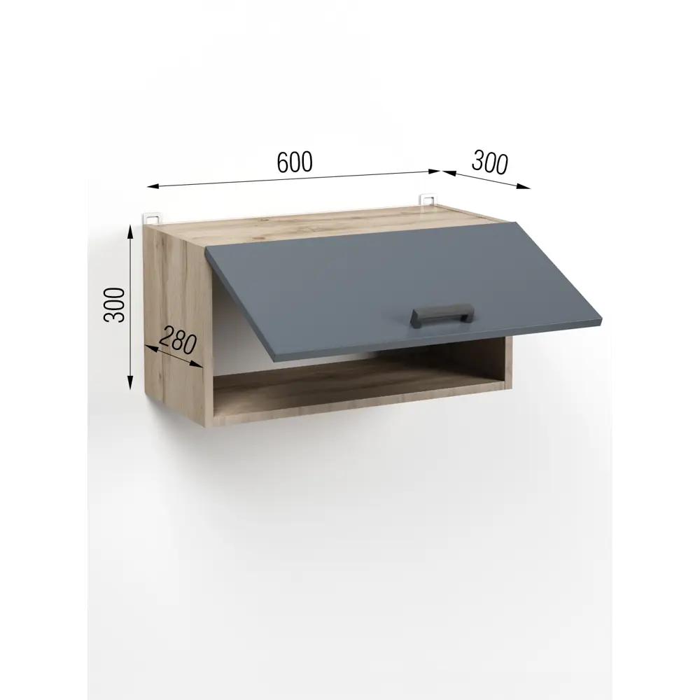 Фото 2 Кухонный шкаф навесной Regent style Кухонный модуль напольный 60x30x30 см ЛДСП цвет графит Фото 2 Кухонный шкаф навесной Regent style Кухонный модуль напольный 60x30x30 см ЛДСП цвет графит