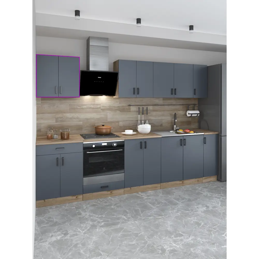 Фото 2 Кухонный шкаф напольный Regent style ДубВотанВерхнийШкаф2д/600 60x60x30 см ЛДСП цвет графит Фото 2 Кухонный шкаф напольный Regent style ДубВотанВерхнийШкаф2д/600 60x60x30 см ЛДСП цвет графит