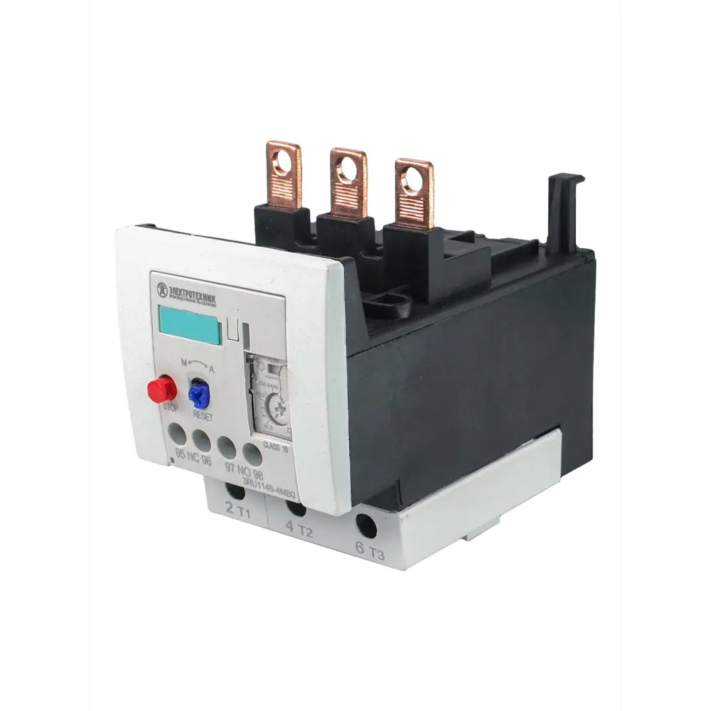 Фото Тепловое реле перегрузки Электротехник 3RU1146-4JB0 3 положения 30 кВт 45...63А 1НО+1НЗ типоразмер S3 IP20 Фото Тепловое реле перегрузки Электротехник 3RU1146-4JB0 3 положения 30 кВт 45...63А 1НО+1НЗ типоразмер S3 IP20