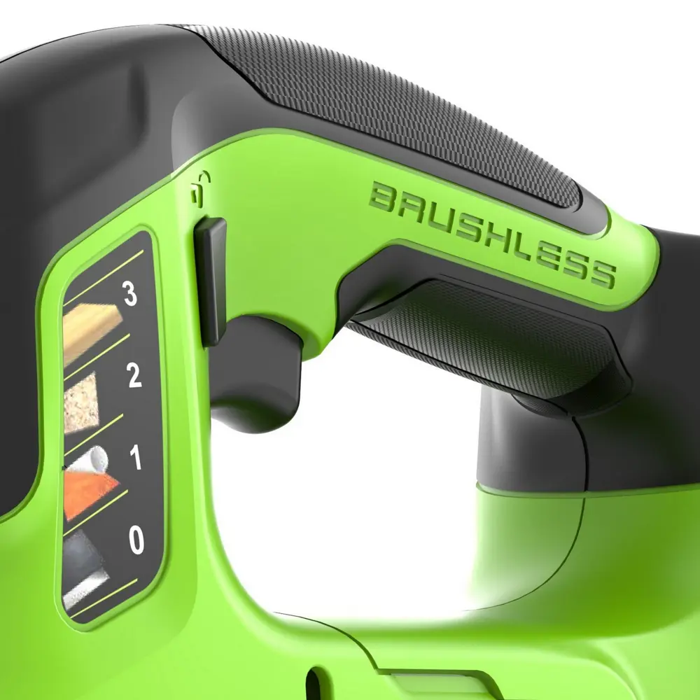 Фото 16 Лобзик аккумуляторный Greenworks GD24JS90 3601707CUB, 24 В Li-Ion 1x4 Ач Фото 16 Лобзик аккумуляторный Greenworks GD24JS90 3601707CUB, 24 В Li-Ion 1x4 Ач