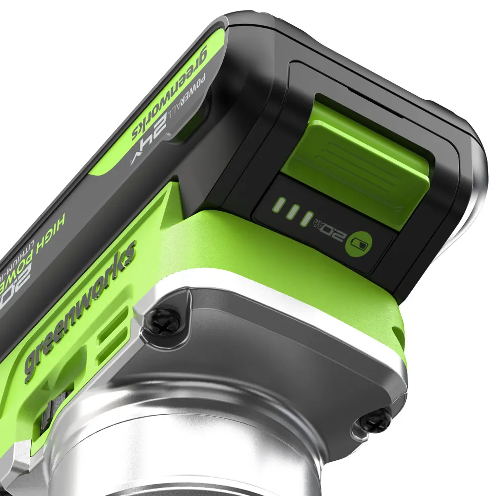 Фото 17 Фрезер аккумуляторный универсальный бесщеточный Greenworks G24RO 3502507CUA, 24 В Li-Ion 1x2 Ач