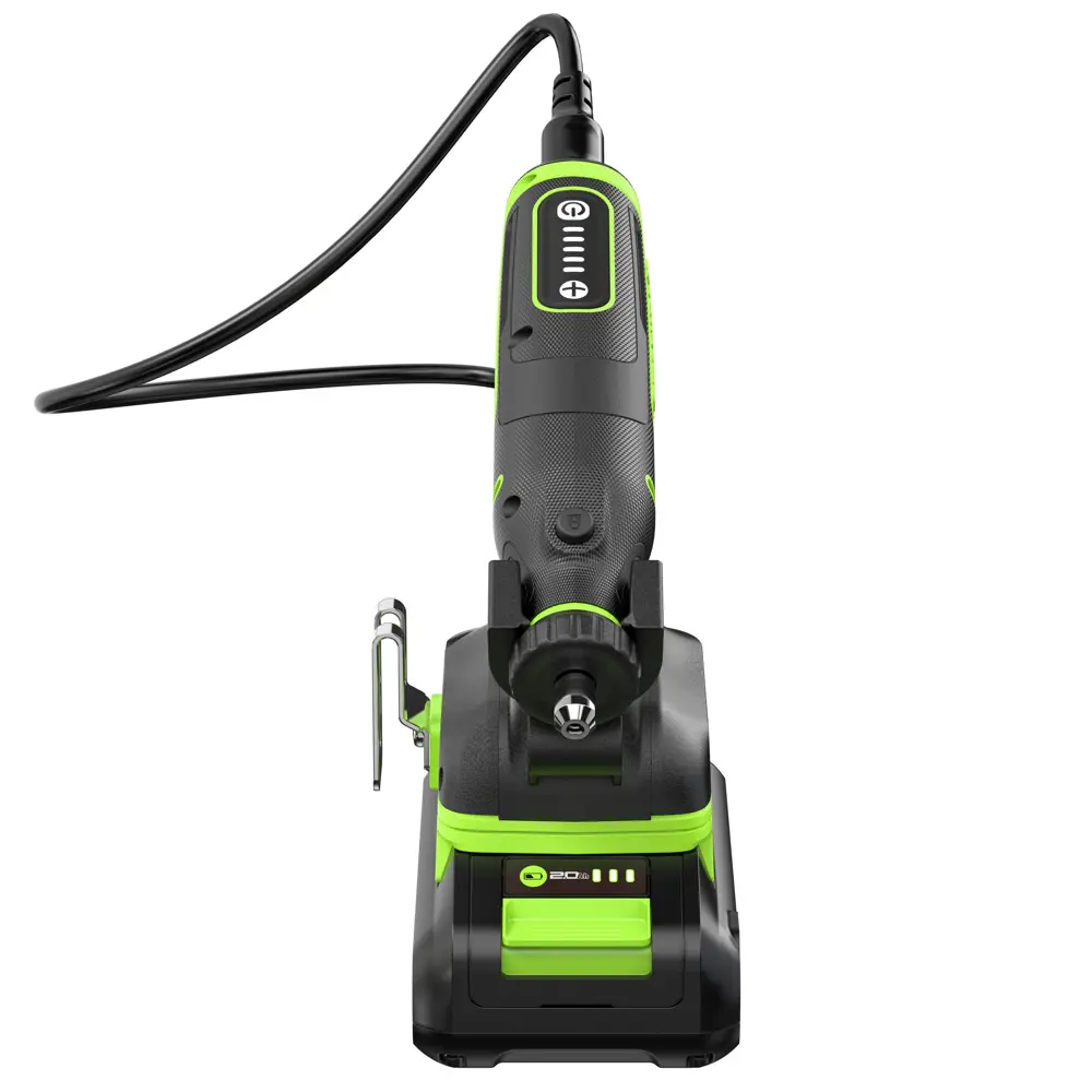 Фото 9 Гравер аккумуляторный бесщеточный Greenworks G24RT, 24 В Li-Ion 1x2 Ач Фото 9 Гравер аккумуляторный бесщеточный Greenworks G24RT, 24 В Li-Ion 1x2 Ач