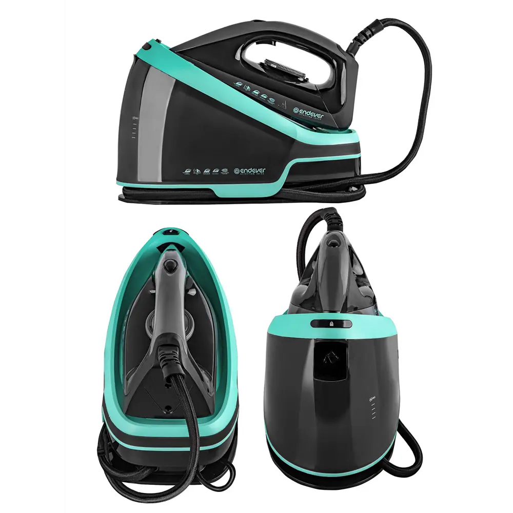 Фото 5 Парогенератор Endever Delta-550 паровой удар 130 г/мин цвет черный/мятный Фото 5 Парогенератор Endever Delta-550 паровой удар 130 г/мин цвет черный/мятный