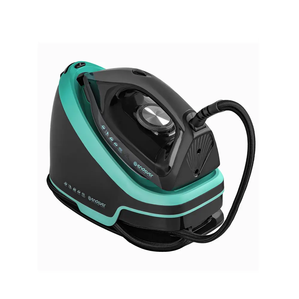 Фото 2 Парогенератор Endever Delta-550 паровой удар 130 г/мин цвет черный/мятный Фото 2 Парогенератор Endever Delta-550 паровой удар 130 г/мин цвет черный/мятный