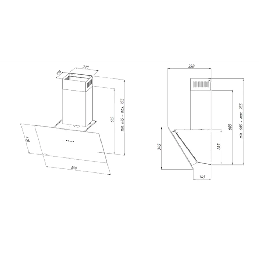 Фото 13 Вытяжка Akpo WK-11 Smart Royal 59.8 см цвет черный