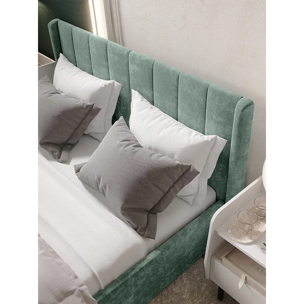 Фото 6 Кровать Bts Версаль 140x200 см цвет эвкалипт Фото 6 Кровать Bts Версаль 140x200 см цвет эвкалипт