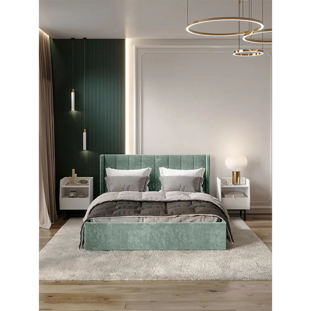 Фото 4 Кровать Bts Версаль 140x200 см цвет эвкалипт Фото 4 Кровать Bts Версаль 140x200 см цвет эвкалипт