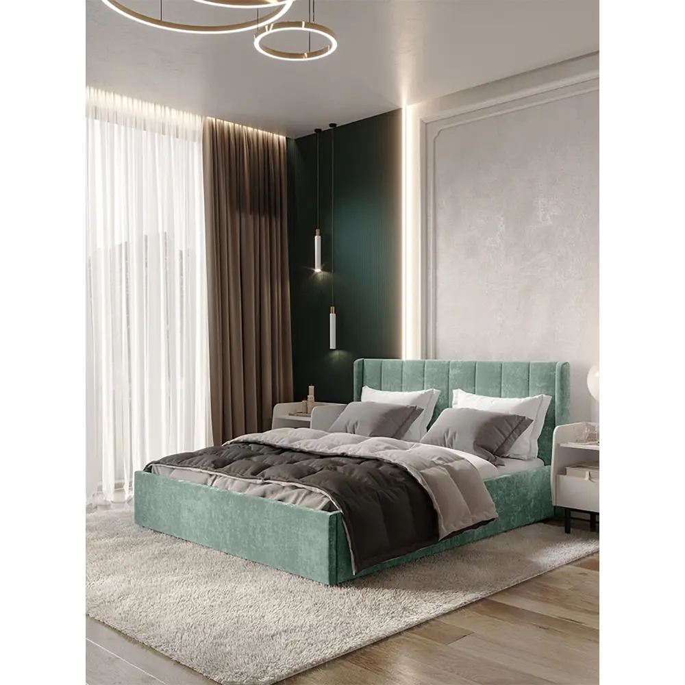 Фото 5 Кровать Bts Версаль 140x200 см цвет эвкалипт Фото 5 Кровать Bts Версаль 140x200 см цвет эвкалипт