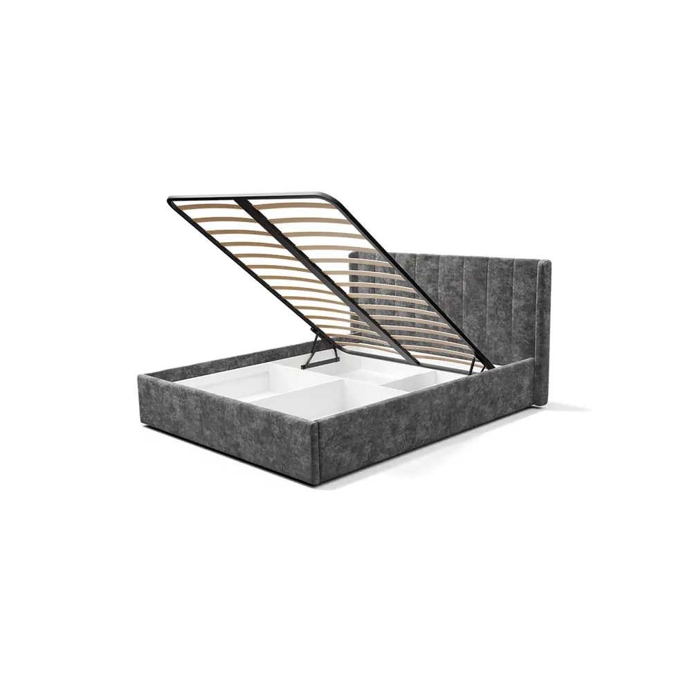 Фото 3 Кровать Bts Версаль 160x200 см цвет грифельный Фото 3 Кровать Bts Версаль 160x200 см цвет грифельный