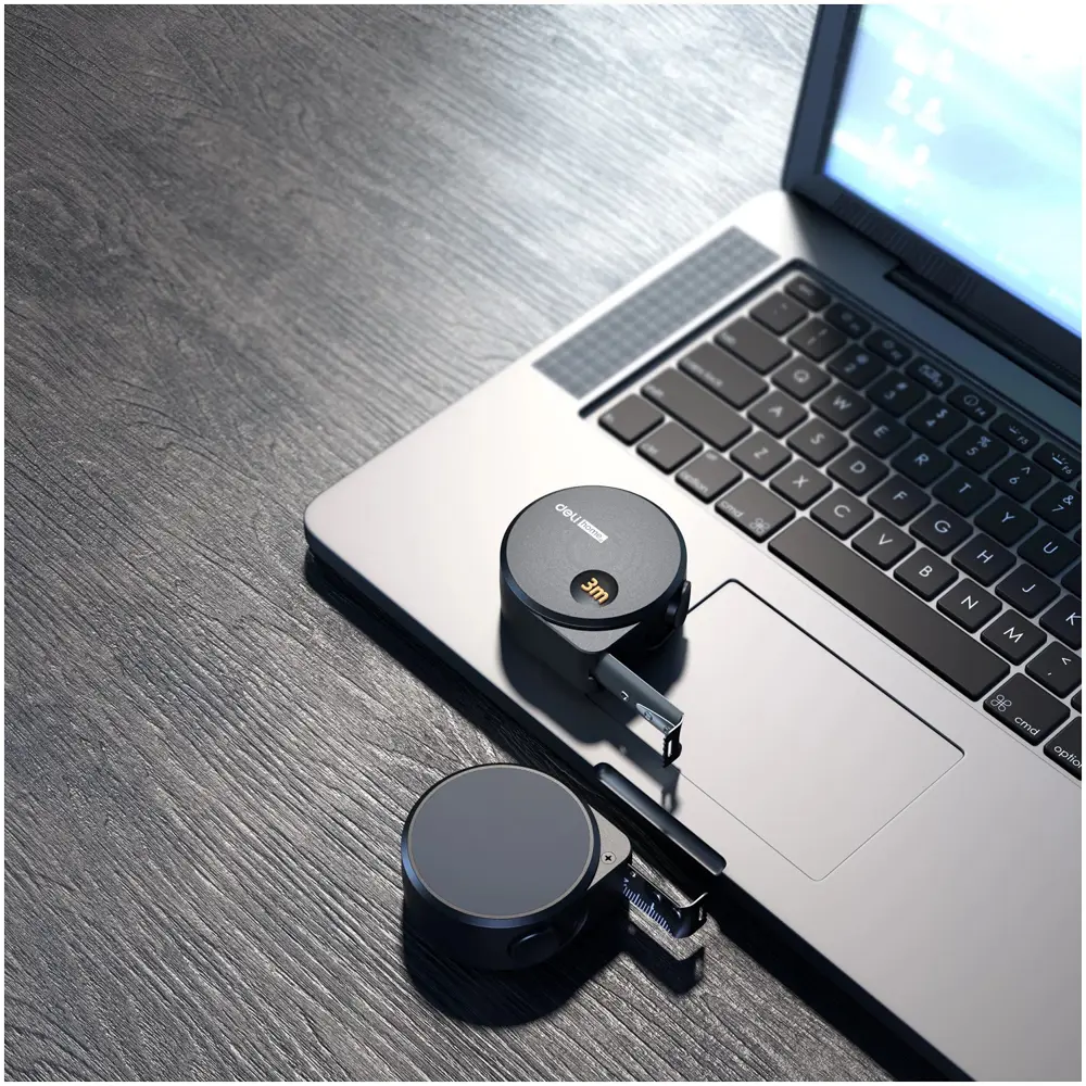 Фото 14 Рулетка Deli Home Series Black HT8316 3 м x 16 мм Фото 14 Рулетка Deli Home Series Black HT8316 3 м x 16 мм