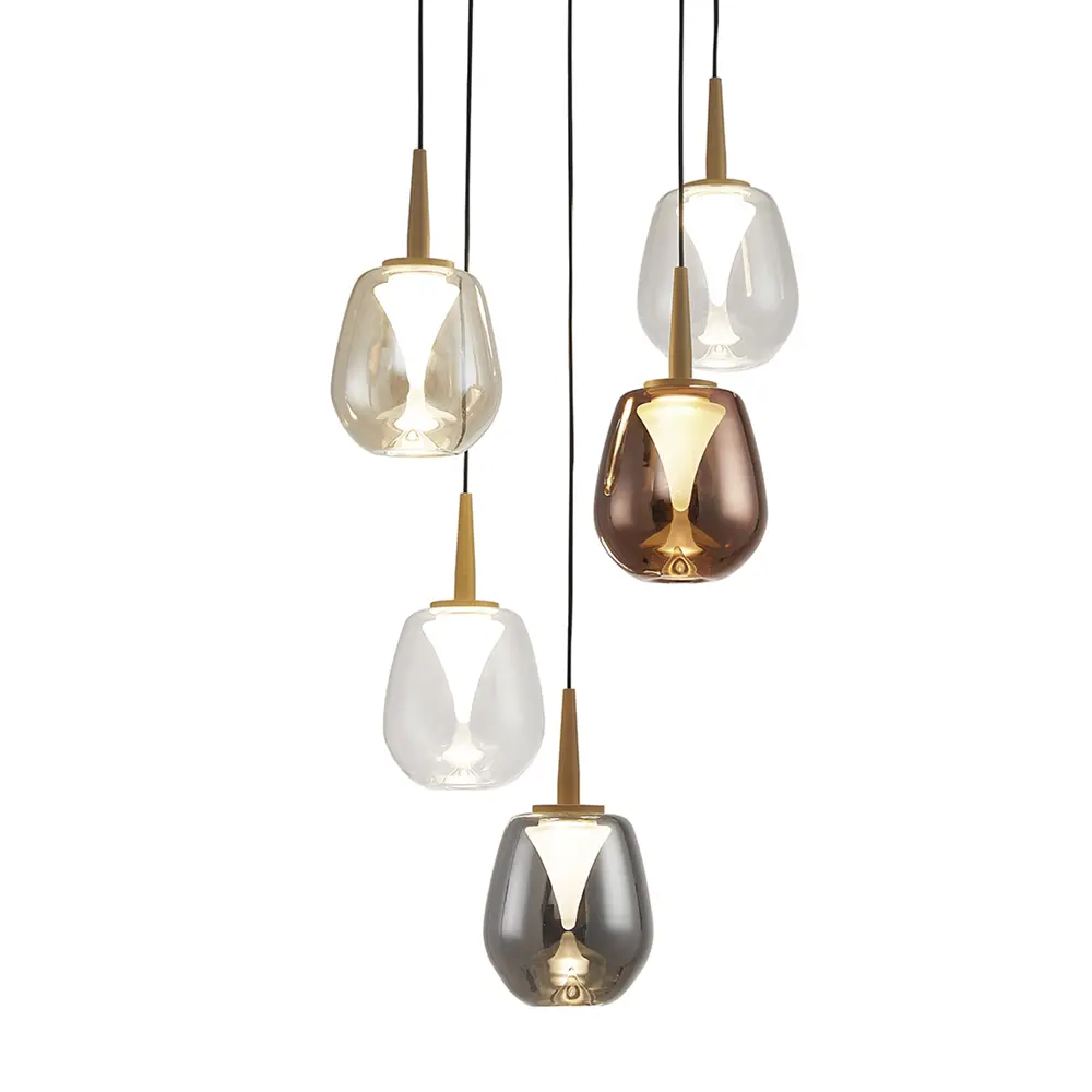 Фото 4 Люстра подвесная светодиодная Mantra Andromeda 8932+5pl (8942-8945) 11 м² теплый белый свет цвет прозрачный/золотой/бронзовый/медный Фото 4 Люстра подвесная светодиодная Mantra Andromeda 8932+5pl (8942-8945) 11 м² теплый белый свет цвет прозрачный/золотой/бронзовый/медный