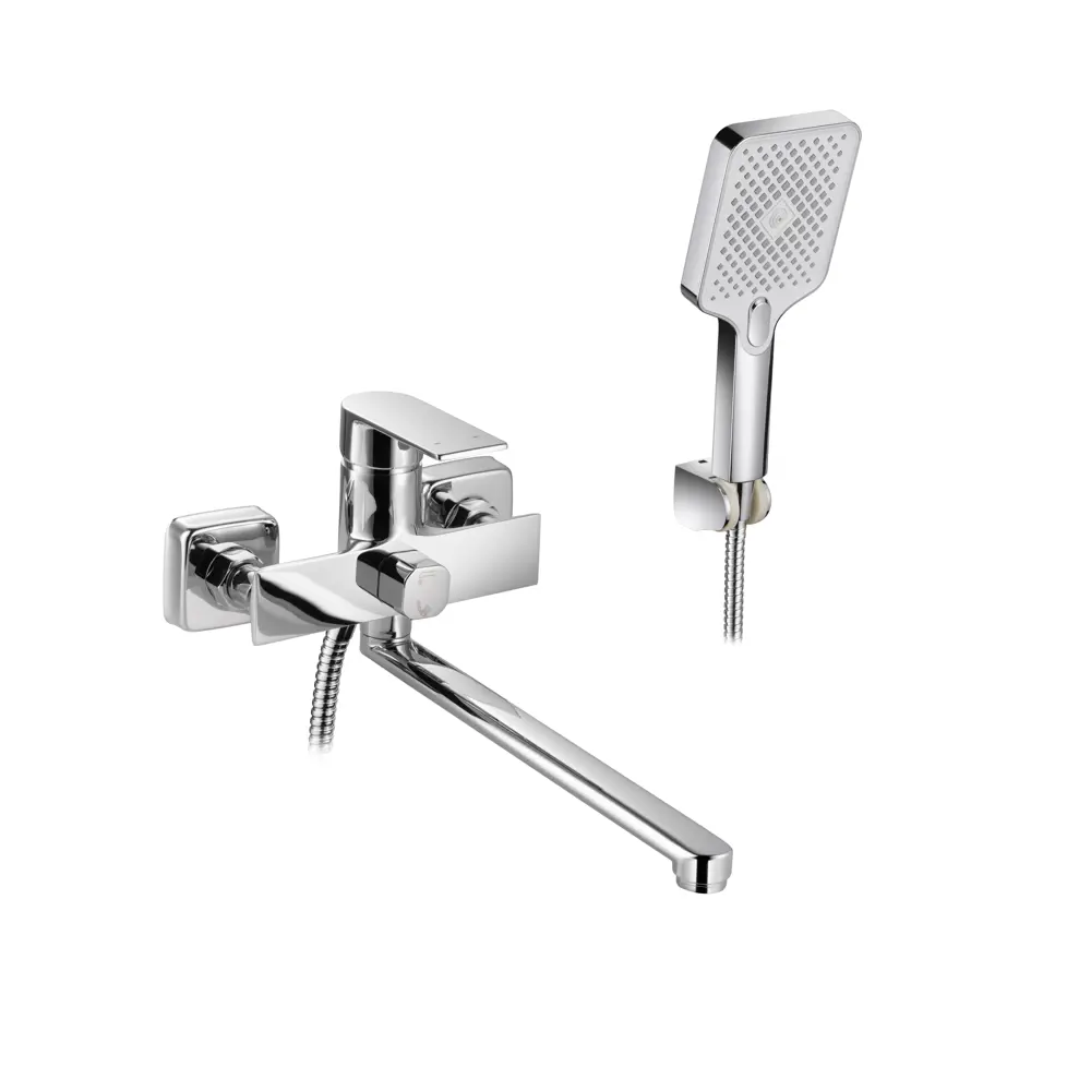 Фото Смеситель для ванны Osgard Endi 17223 однорычажный универсальный с лейкой и шлангом цвет хром Фото Смеситель для ванны Osgard Endi 17223 однорычажный универсальный с лейкой и шлангом цвет хром