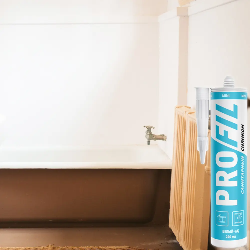 Фото 3 Санитарный силиконовый герметик Profil Mini белый 240мл