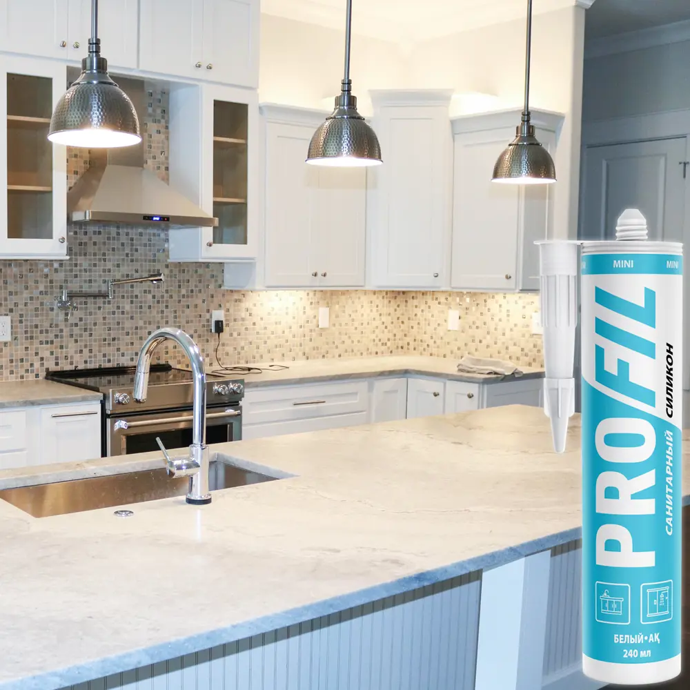 Фото 4 Санитарный силиконовый герметик Profil Mini белый 240мл