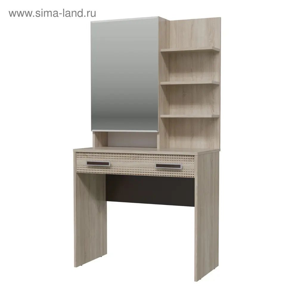 Фото Стол туалетный Сима-ленд Румба 80x42x153 см ЛДСП цвет дуб сонома/венге