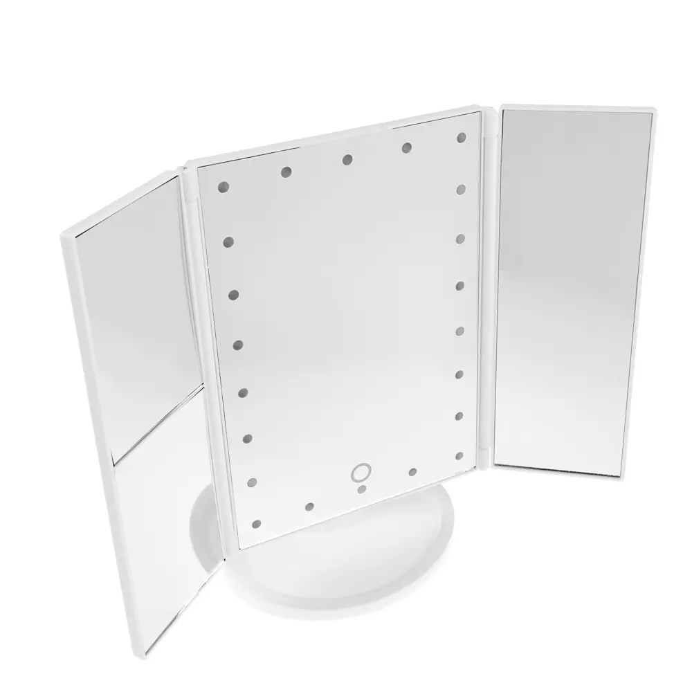 Фото 3 Зеркало Luazon KZ-07 подсветка 30×18×7 см белое Фото 3 Зеркало Luazon KZ-07 подсветка 30×18×7 см белое