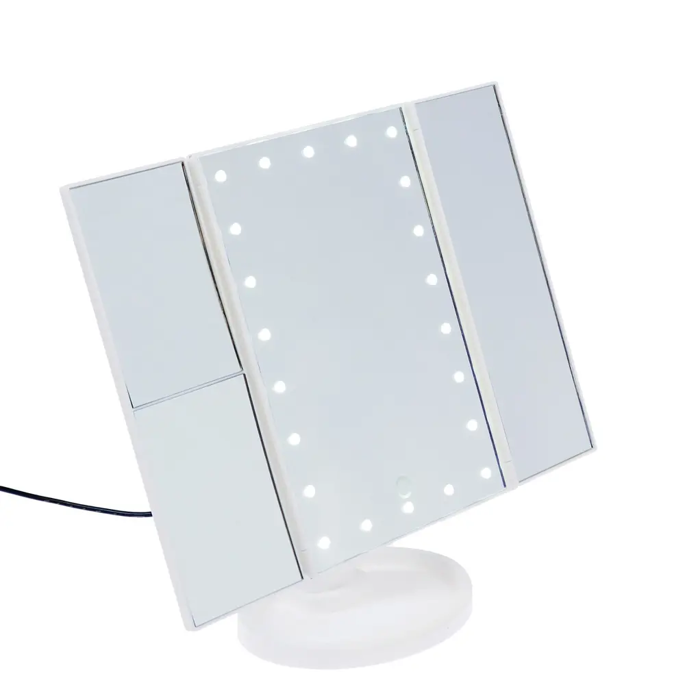 Фото 2 Зеркало Luazon KZ-07 подсветка 30×18×7 см белое Фото 2 Зеркало Luazon KZ-07 подсветка 30×18×7 см белое