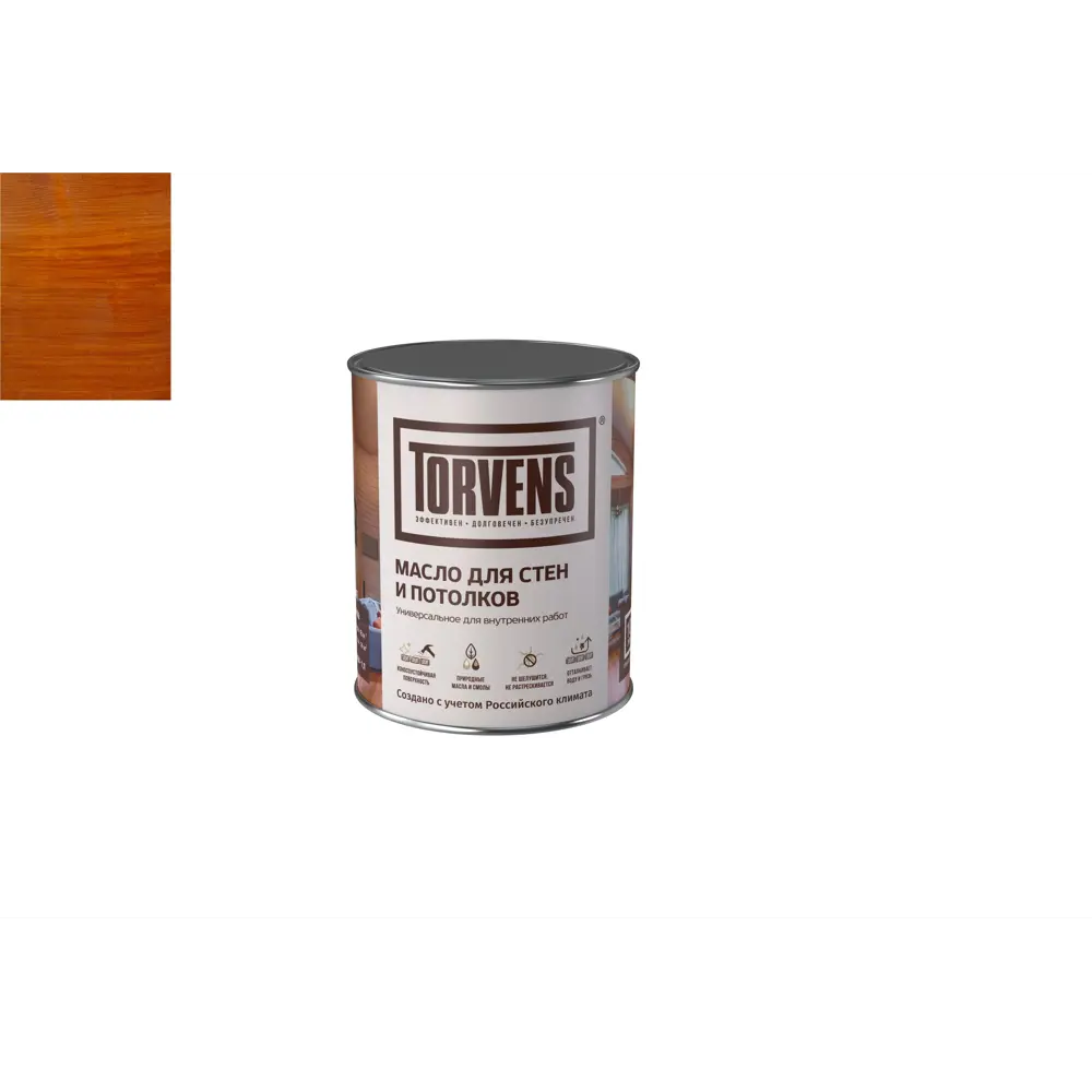 Фото Защитное масло для дерева Torvens цвет мускатный орех банка 1л Фото Защитное масло для дерева Torvens цвет мускатный орех банка 1л