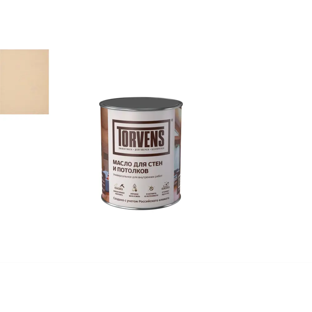 Фото Защитное масло для дерева Torvens цвет айвори банка 5л Фото Защитное масло для дерева Torvens цвет айвори банка 5л
