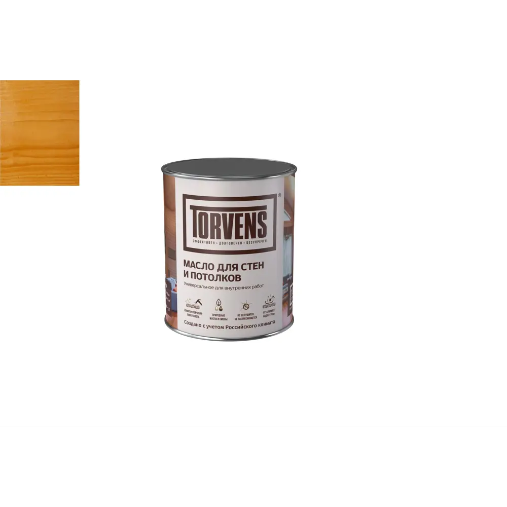 Фото Защитное масло для дерева Torvens цвет каштан банка 5л