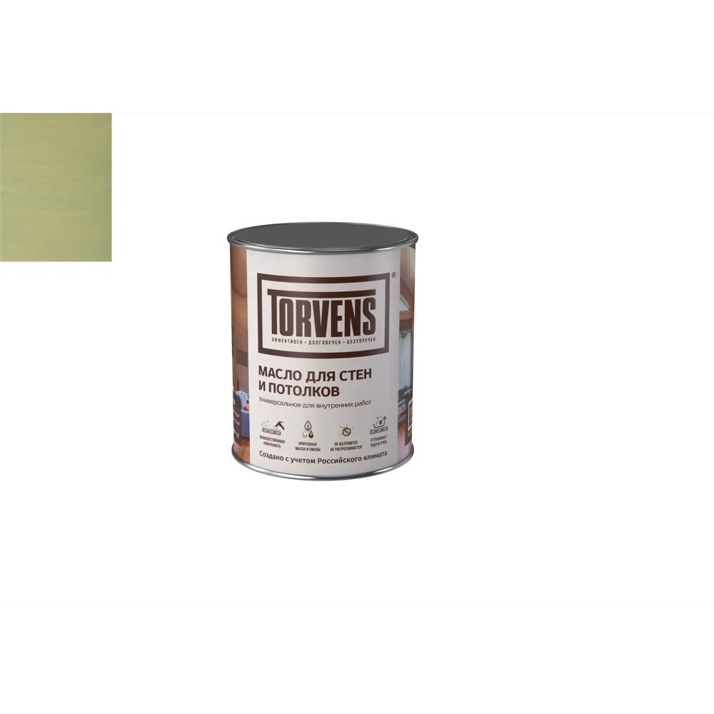 Фото Защитное масло для дерева Torvens цвет лён банка 5л Фото Защитное масло для дерева Torvens цвет лён банка 5л