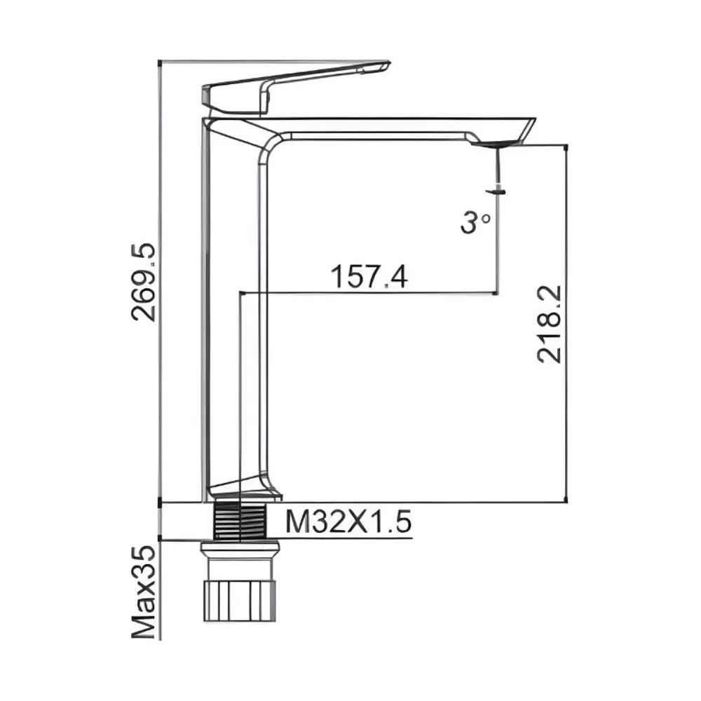 Фото 2 Смеситель для раковины Maretti TR32RF323-V однорычажный цвет графит