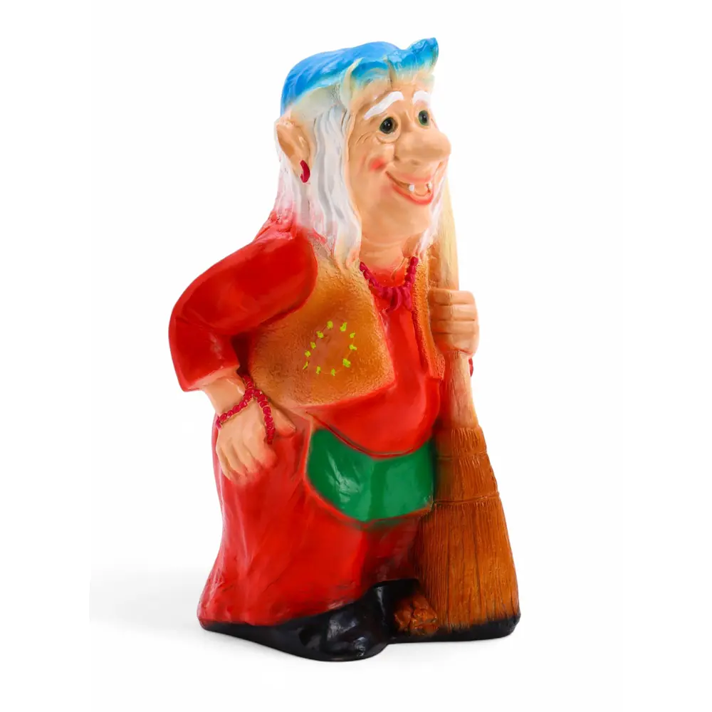 Фото 3 Фигура садовая Бабка-ежка Хорошие сувениры гипс 65 x 35 см