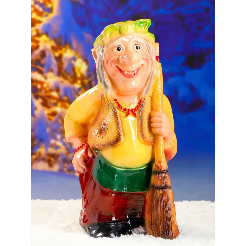 Фото 15 Фигура садовая Бабка-ежка Хорошие сувениры гипс 65 x 35 см