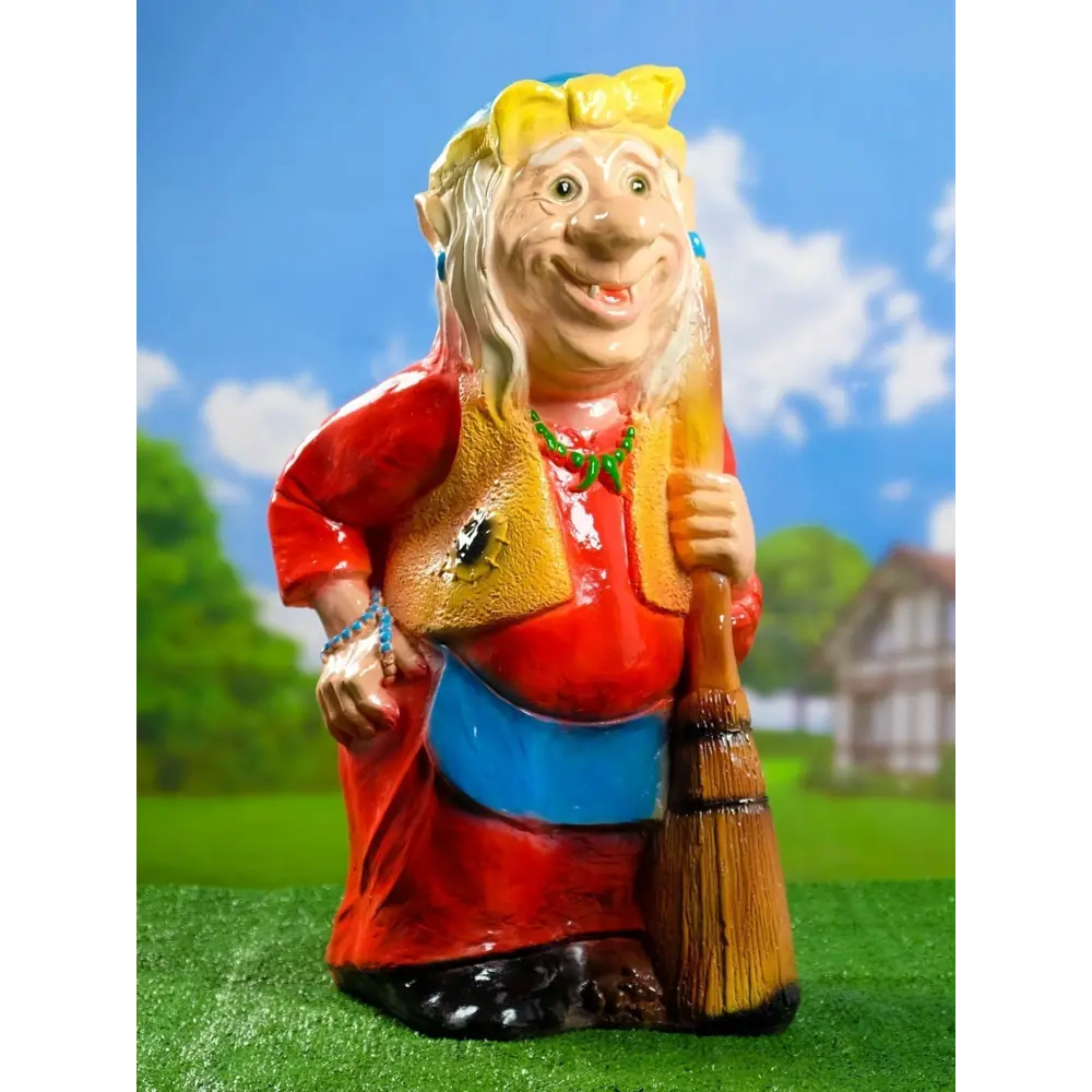 Фото 9 Фигура садовая Бабка-ежка Хорошие сувениры гипс 65 x 35 см