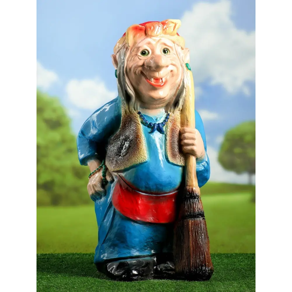 Фото 12 Фигура садовая Бабка-ежка Хорошие сувениры гипс 65 x 35 см