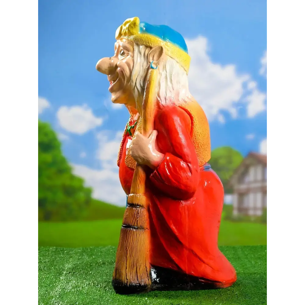 Фото 10 Фигура садовая Бабка-ежка Хорошие сувениры гипс 65 x 35 см