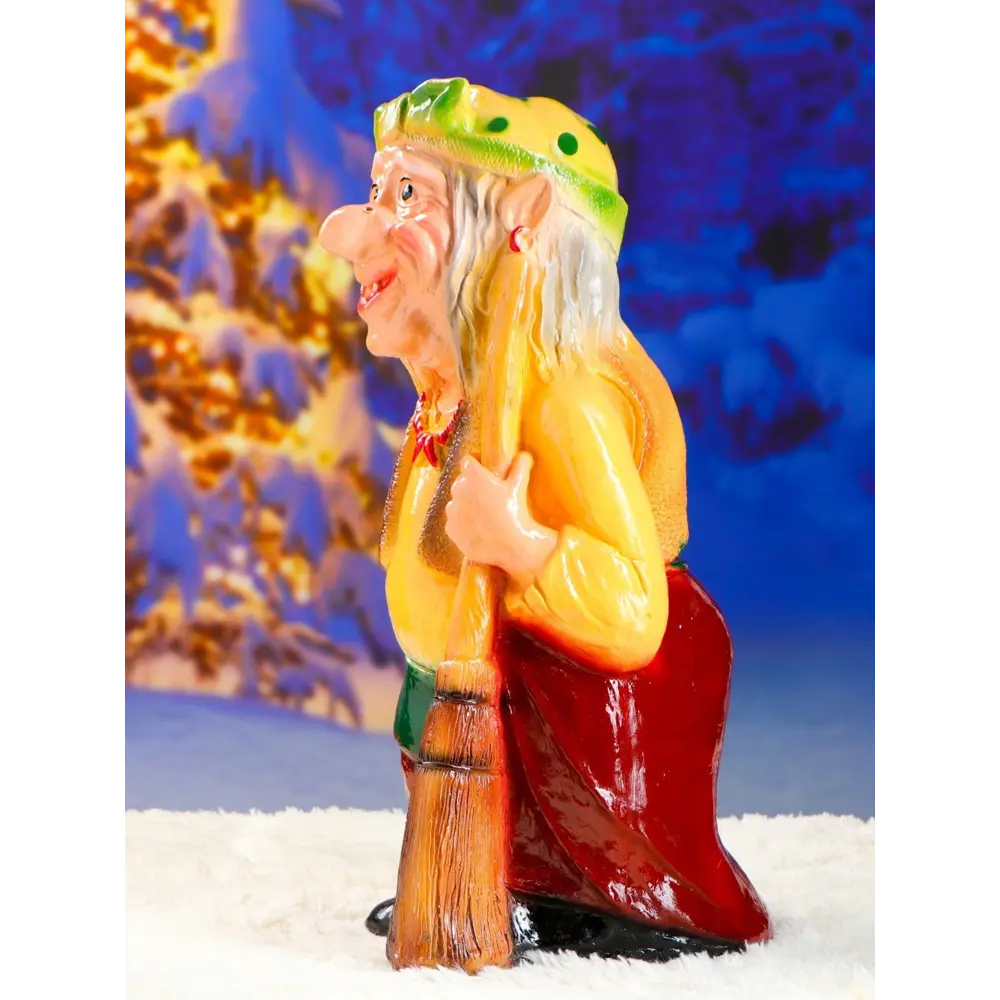 Фото 16 Фигура садовая Бабка-ежка Хорошие сувениры гипс 65 x 35 см