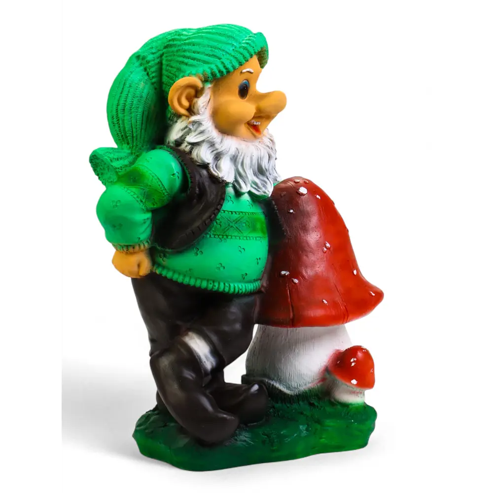 Фото 3 Фигура садовая Гном с грибом Хорошие сувениры полистоун 50 x 22 см Фото 3 Фигура садовая Гном с грибом Хорошие сувениры полистоун 50 x 22 см