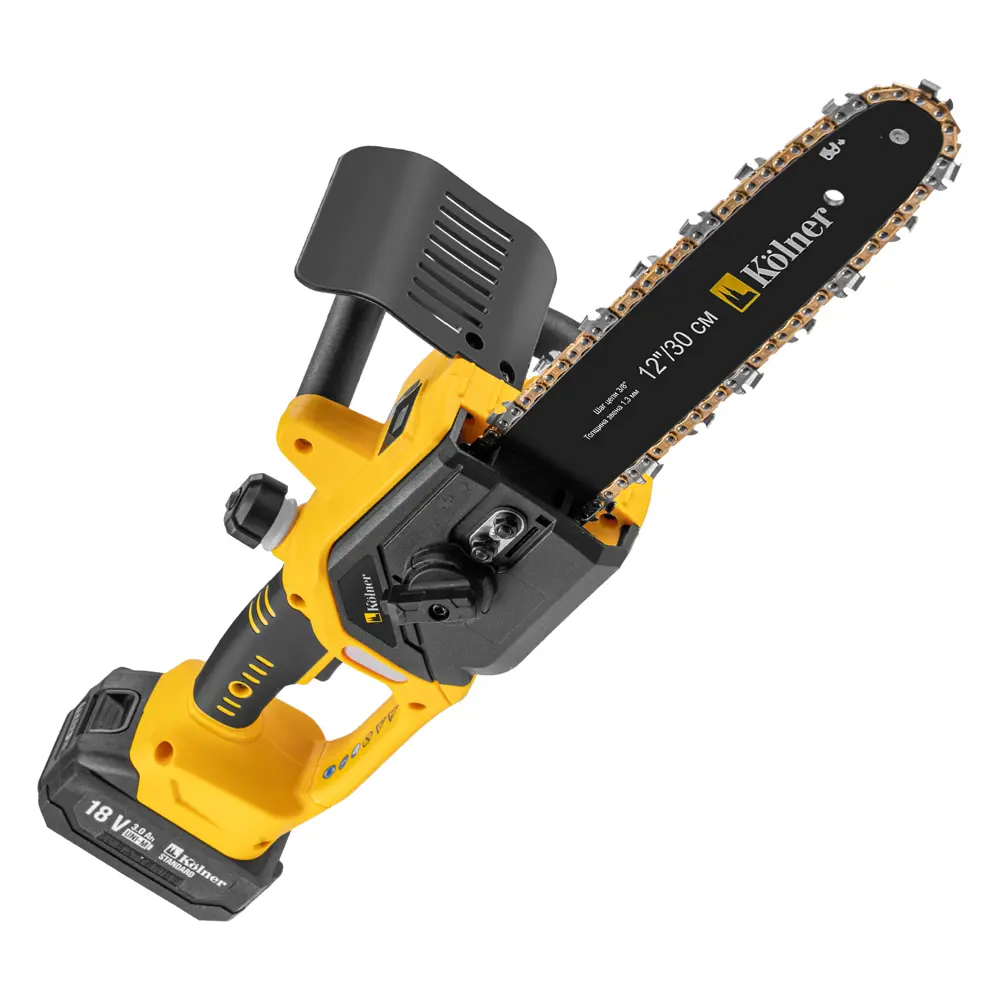 Фото Цепная пила аккумуляторная Kolner KCS 18BL-30-2K 18 В шина 30 см АКБ и ЗУ в комплекте Фото Цепная пила аккумуляторная Kolner KCS 18BL-30-2K 18 В шина 30 см АКБ и ЗУ в комплекте