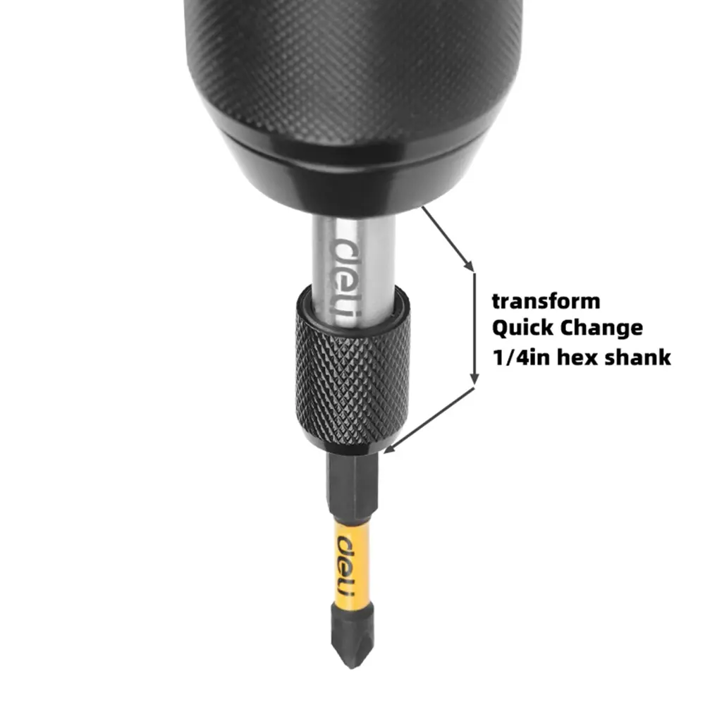 Фото 6 Держатель для бит магнитный Deli DL107401 1/4x1/4 дюйма 60 мм