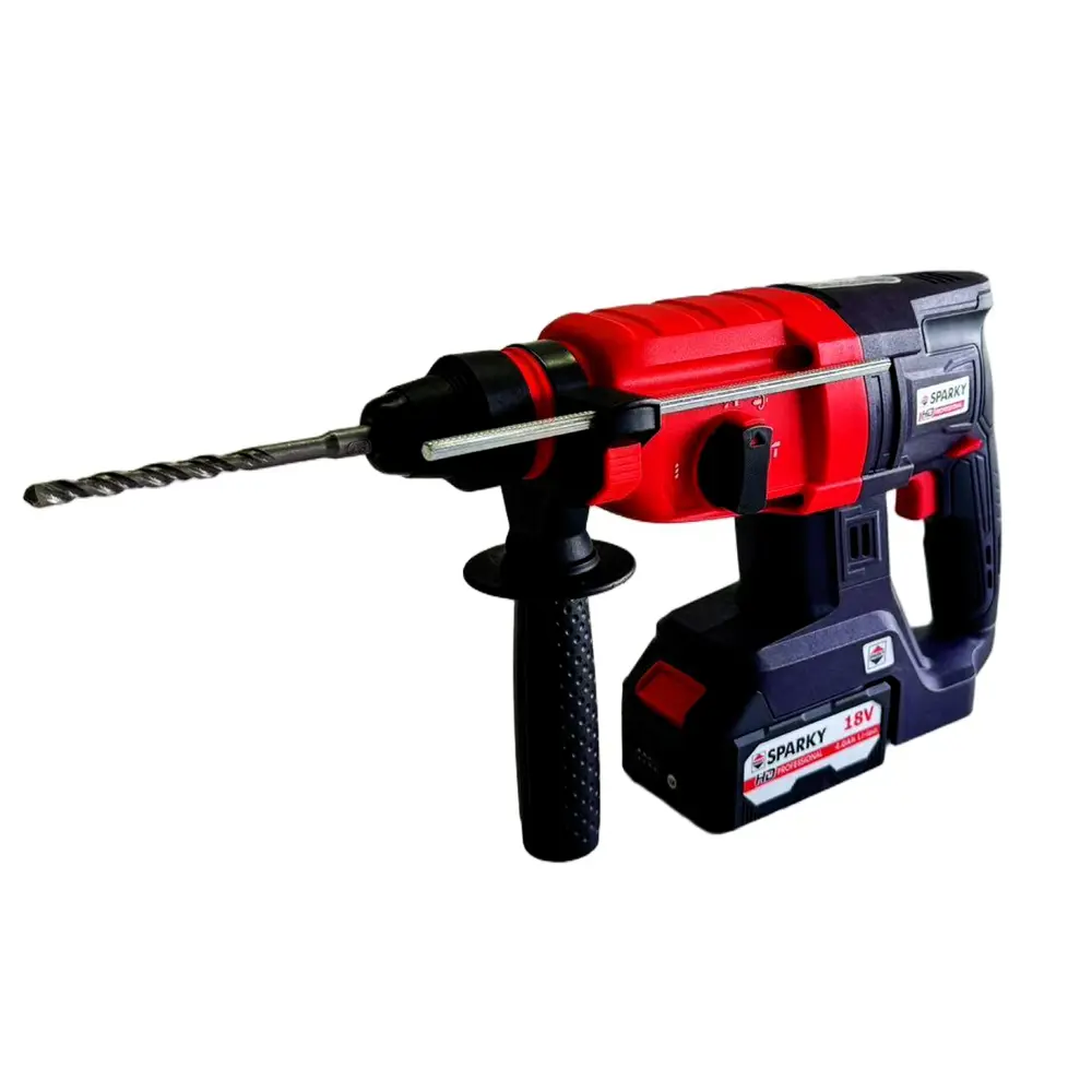 Фото Перфоратор аккумуляторный бесщеточный SDS Plus Sparky BPR 18Li HD BL, 18 В Li-Ion 1x4 Ач, 3 Дж Фото Перфоратор аккумуляторный бесщеточный SDS Plus Sparky BPR 18Li HD BL, 18 В Li-Ion 1x4 Ач, 3 Дж