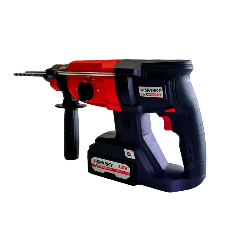 Фото 2 Перфоратор аккумуляторный бесщеточный SDS Plus Sparky BPR 18Li HD BL, 18 В Li-Ion 1x4 Ач, 3 Дж Фото 2 Перфоратор аккумуляторный бесщеточный SDS Plus Sparky BPR 18Li HD BL, 18 В Li-Ion 1x4 Ач, 3 Дж