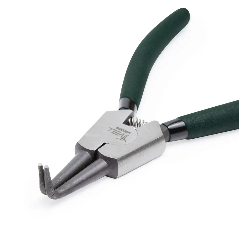 Фото 2 Съемник внутренних стопорных колец изогнутый Vell V90309 180 мм