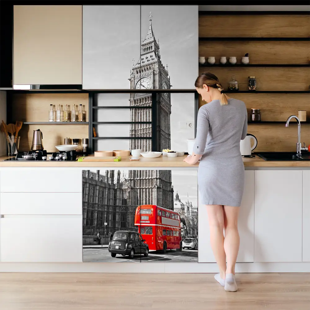 Фото 5 Наклейка для дверей и мебели Wallfix "Древняя архитектура" 95x220 см, W082