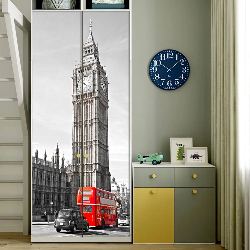 Фото 9 Наклейка для дверей и мебели Wallfix "Древняя архитектура" 95x220 см, W082