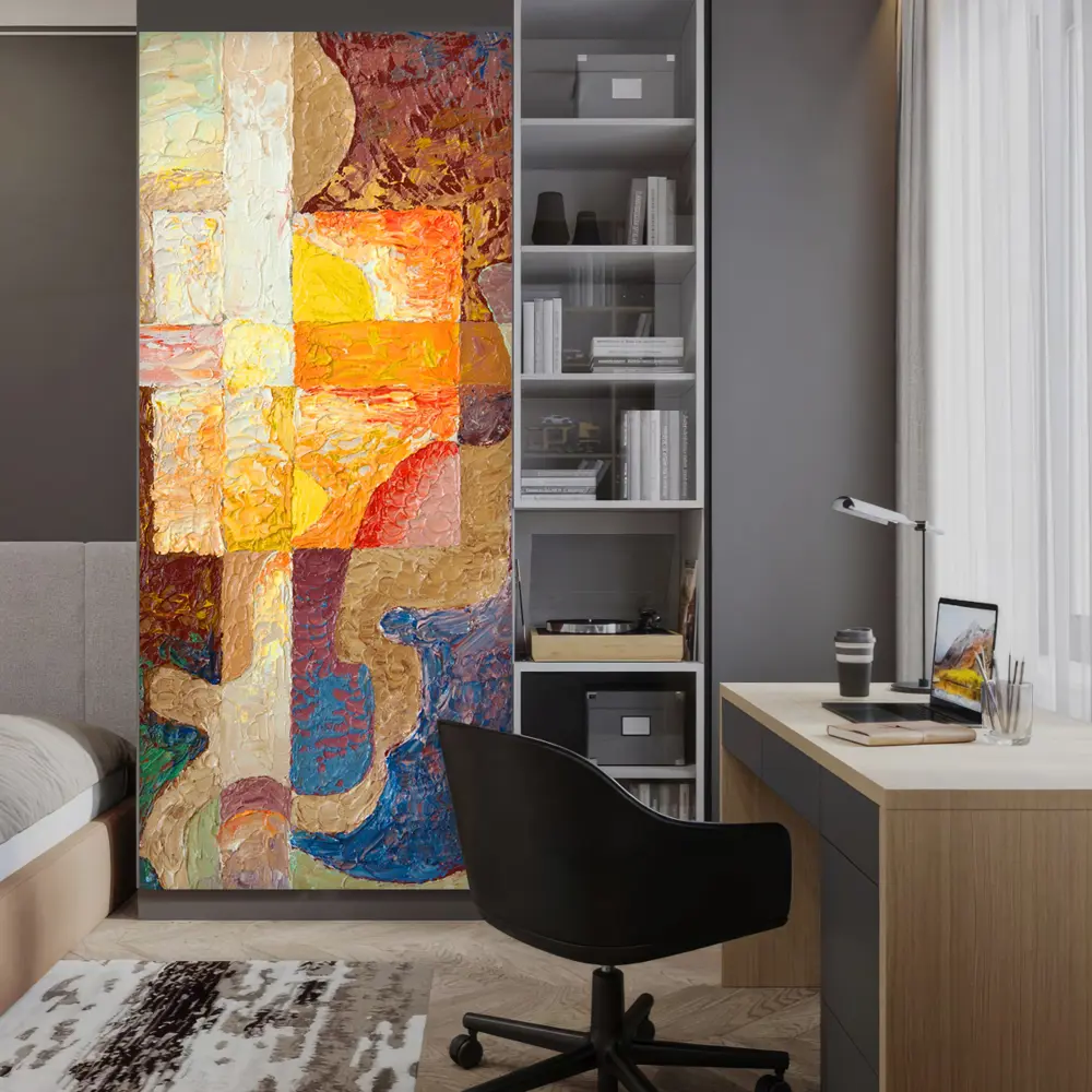 Фото 10 Наклейка для дверей и мебели Wallfix "Березы на розовом фоне" 95x220 см, W224