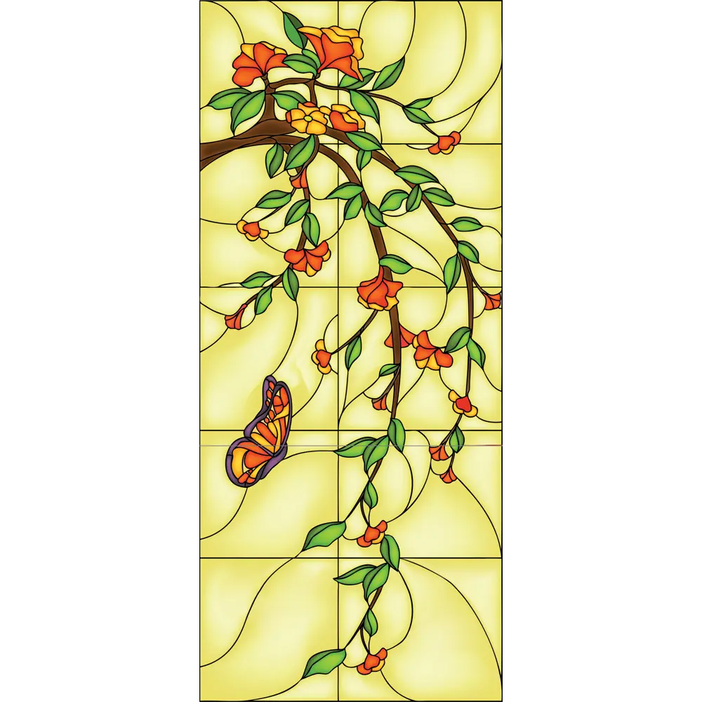 Фото Наклейка для дверей и мебели Wallfix "Лесная Чаща" 95x220 см, W324