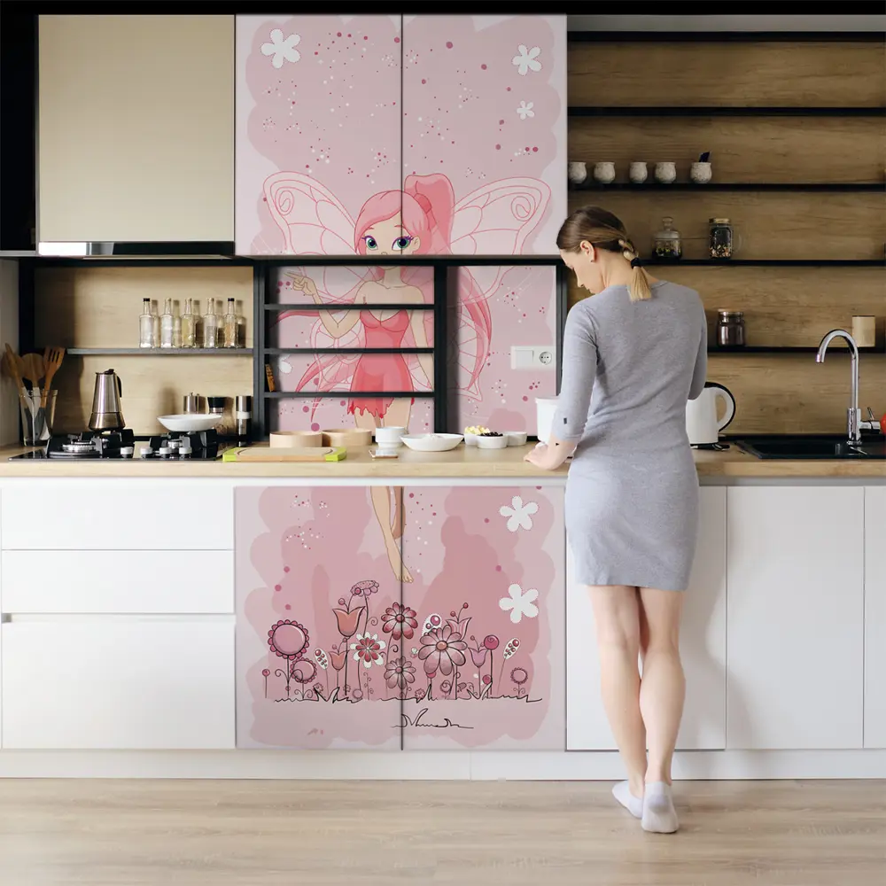 Фото 5 Пленка самоклеящаяся универсальная Wallfix W407 0.95x2.2 м, цвет розовый, коралловый, голубой