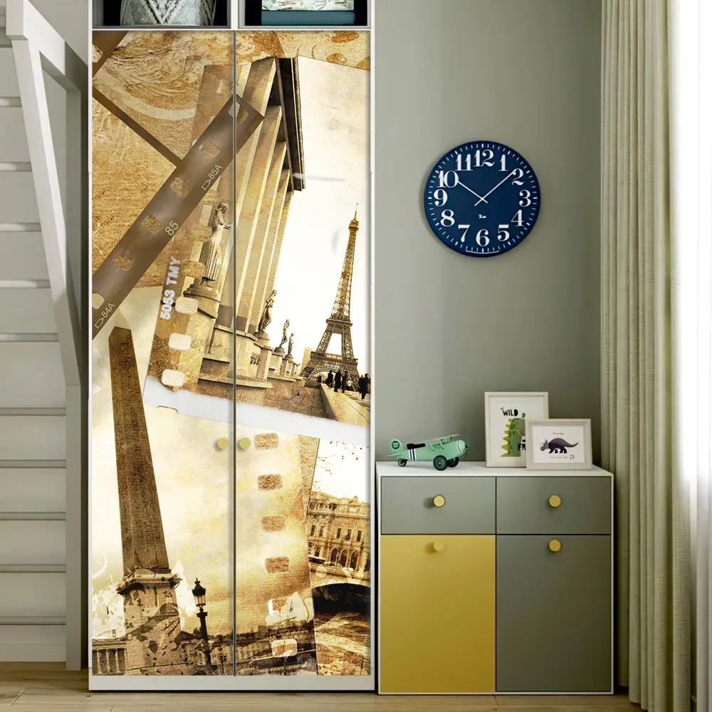 Фото 9 Пленка самоклеящаяся универсальная Wallfix W503 0.95x2.2 м, цвет светло-серый, зеленый, красный