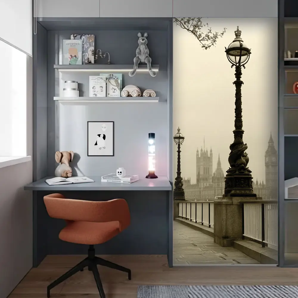 Фото 10 Пленка самоклеящаяся универсальная Wallfix W551 0.95x2.2 м, цвет серый, серо-розовый