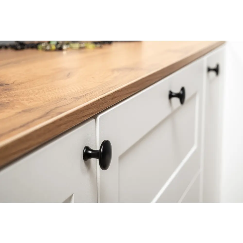 Фото 8 Комплект мебели для прихожей Mobi Остин пр-39-бз 240x230x54 см ЛДСП цвет белый шагрень/дуб крафт золотой